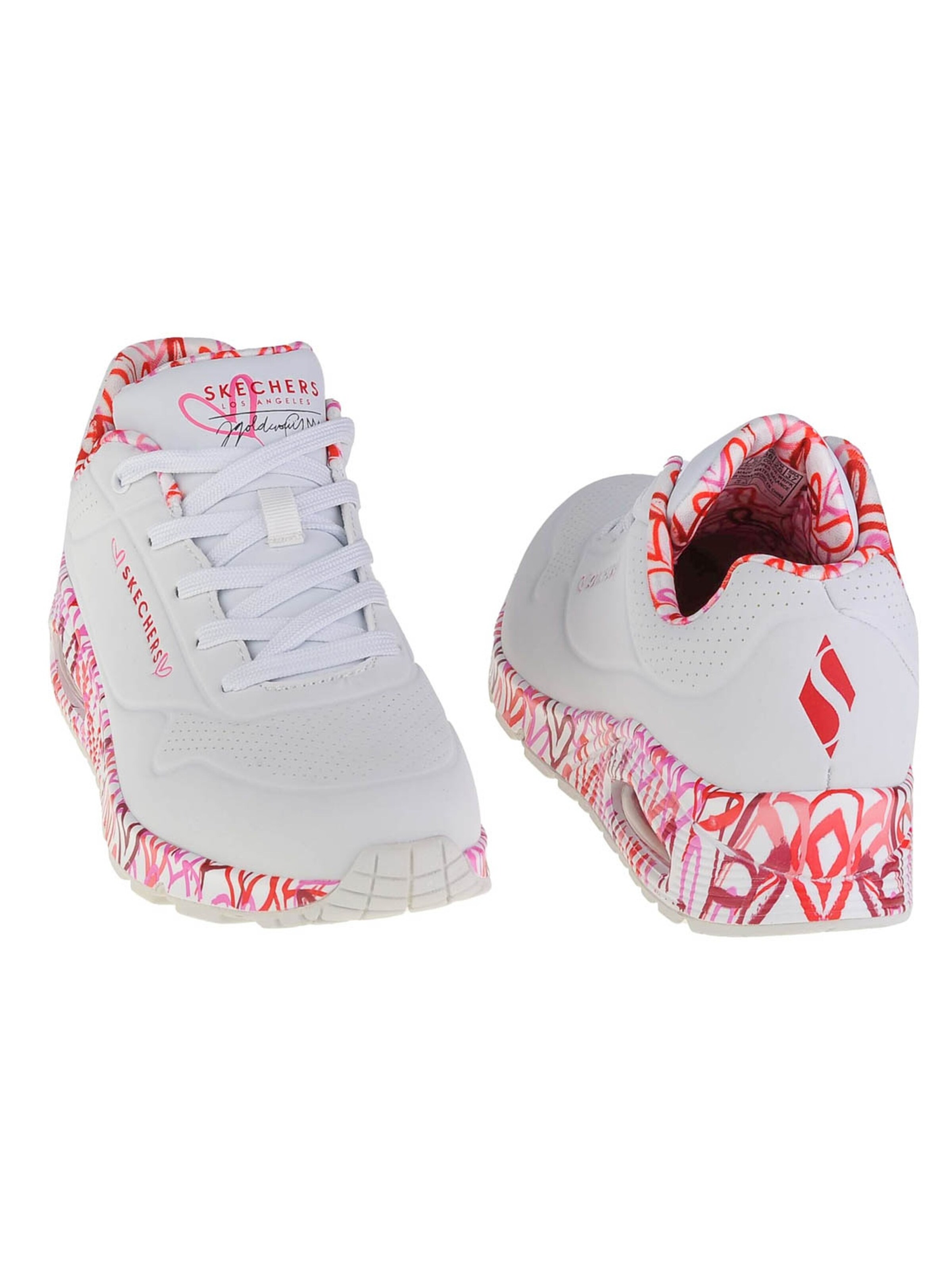 SKECHERS Σνίκερ χαμηλό 'Uno-Loving Love' σε λευκό