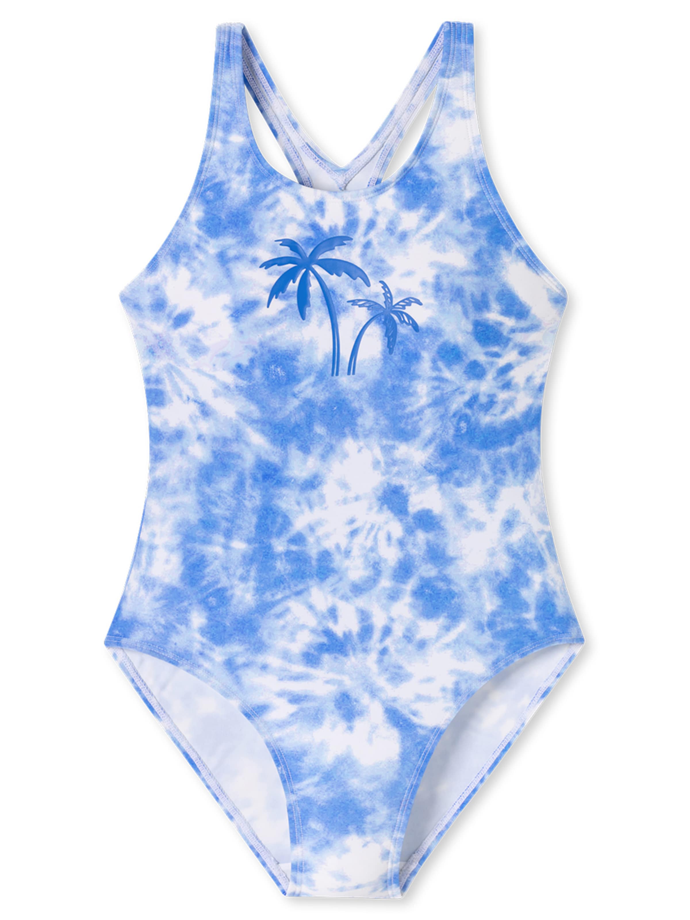 SCHIESSER Swimsuit 'Aqua Teens Girl' in Blue: front