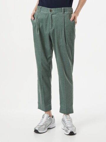 Coupe slim Pantalon à pince 'Blake' SCOTCH & SODA en vert : devant