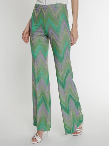 Ana Alcazar Flared Pantalon 'Pitora ' in Groen: voorkant