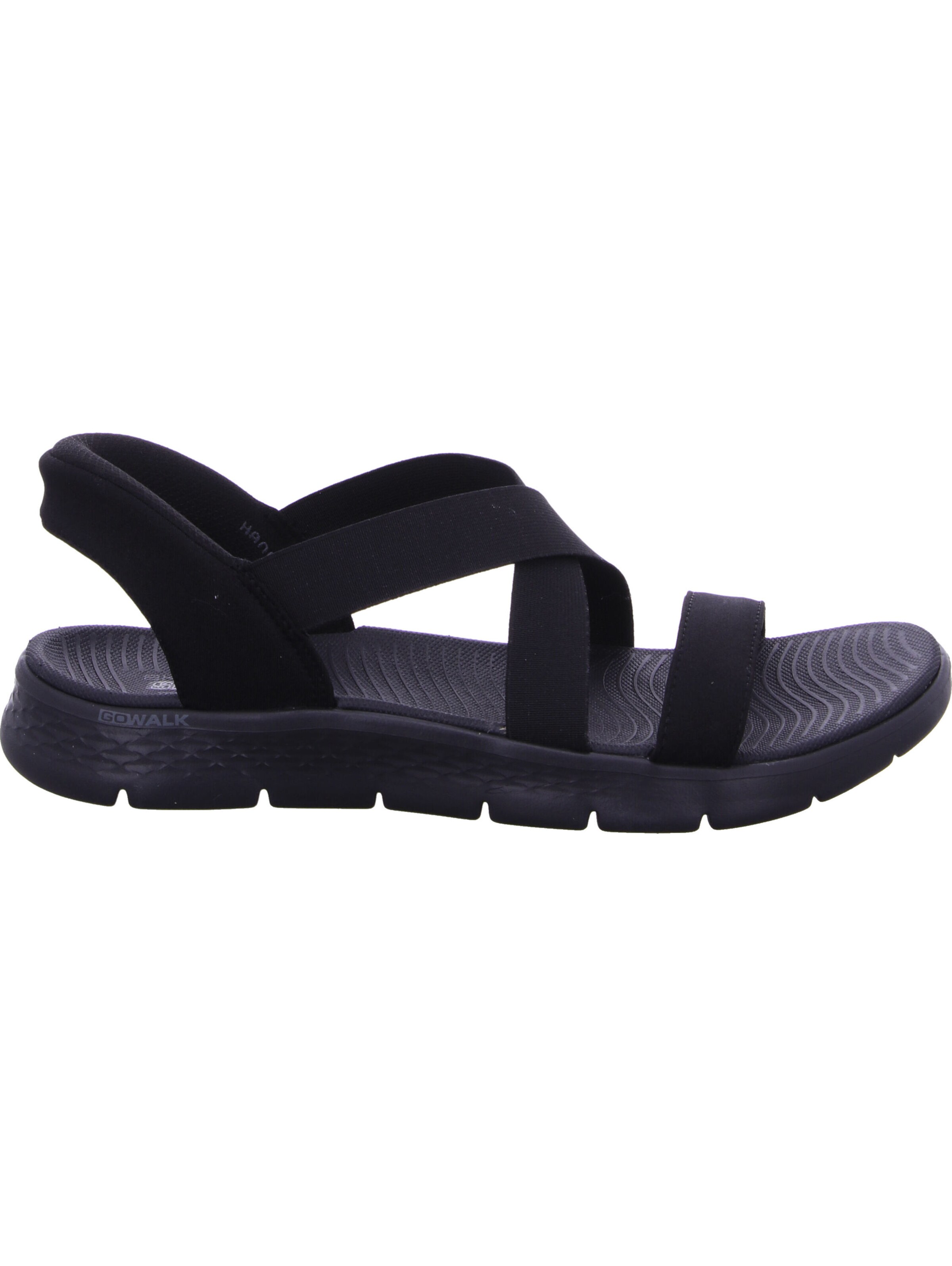 SKECHERS Sandale 'Skechers Slip-Ins: Go Walk Flex Sandal - Glimmer Up' in Schwarz