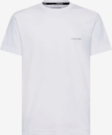 T-Shirt Calvin Klein en blanc : devant