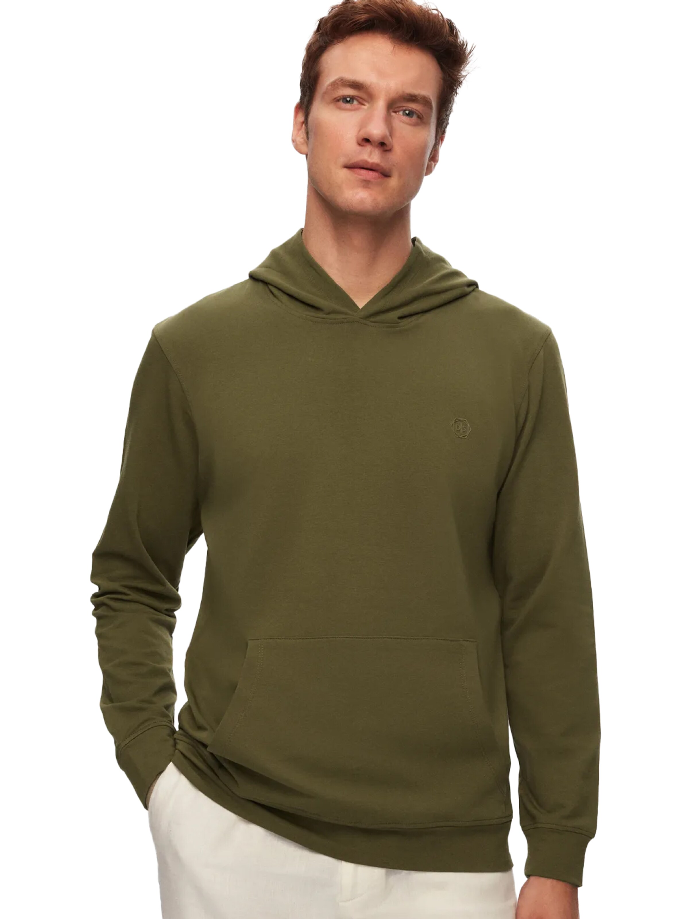 Sweat-shirt D’S Damat en vert : devant