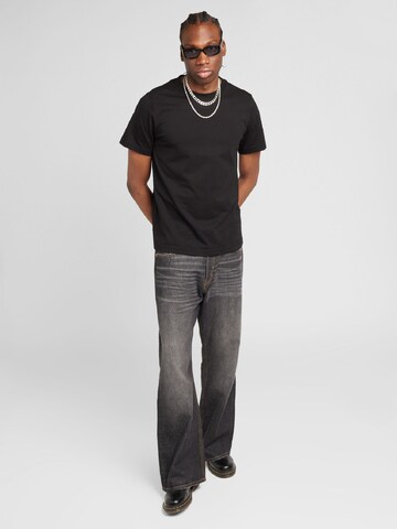 WEEKDAY Wide leg Jeans 'Time' in Zwart