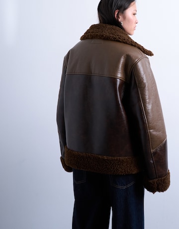 TOPSHOP Φθινοπωρινό και ανοιξιάτικο μπουφάν 'JULIE' σε καφέ