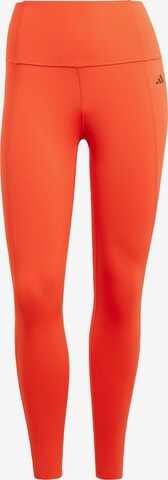 ADIDAS PERFORMANCE Sportbroek 'Optime Power' in Oranje: voorkant