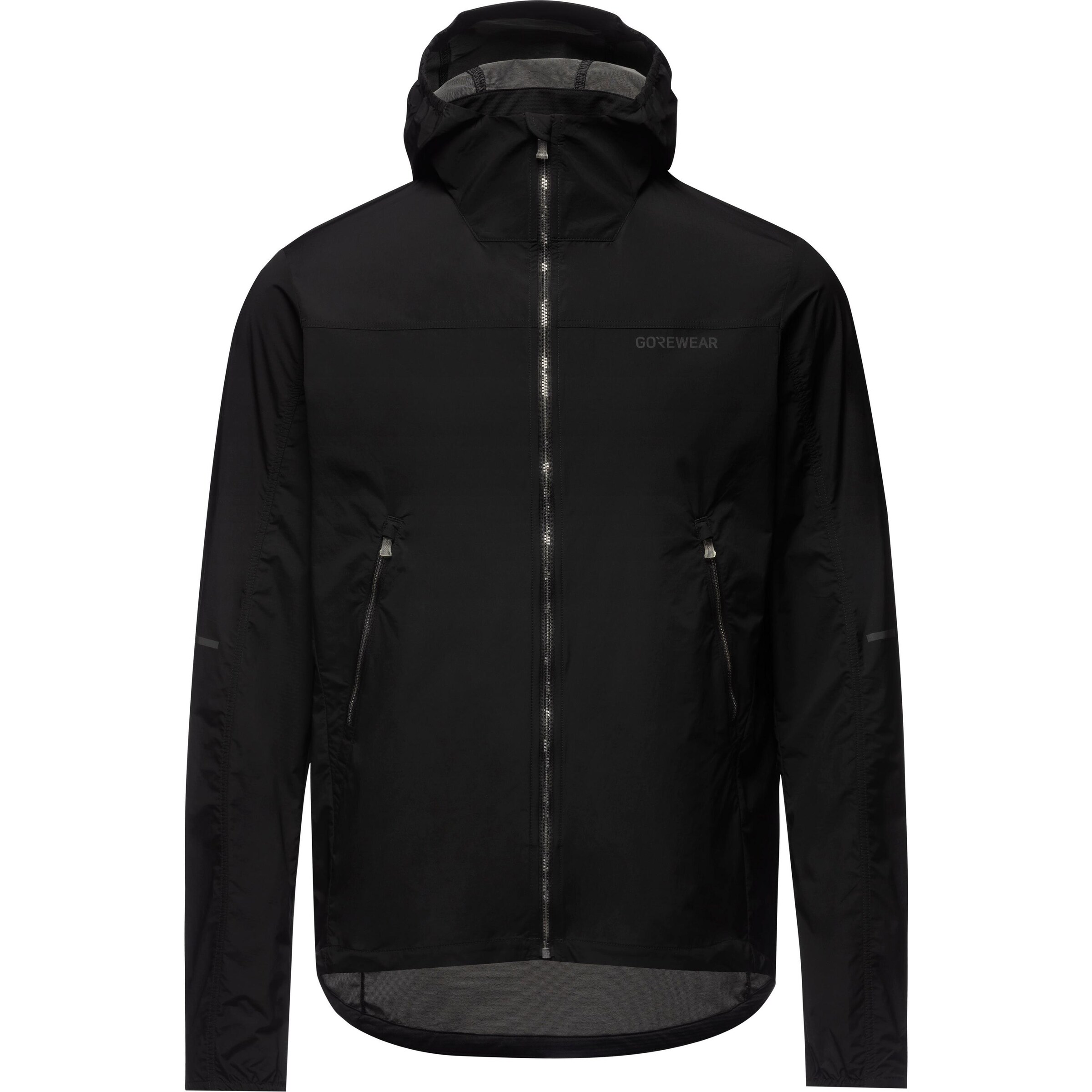 GORE WEAR Athletic Jacket 'Fernflow' in Black: front