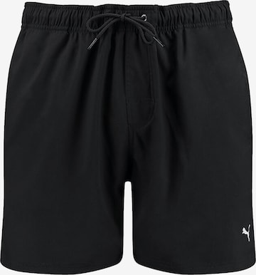 PUMA Swimming Trunks in Black: front