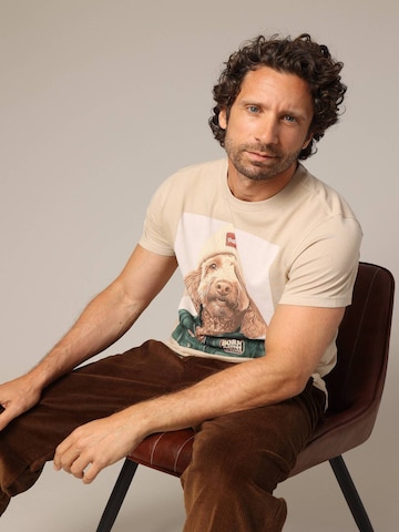 T-Shirt 'CABO' Deeluxe en beige