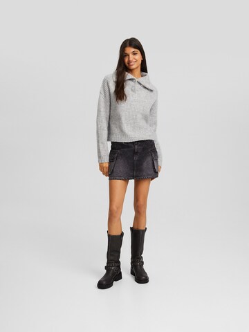 Bershka Pullover in Grau