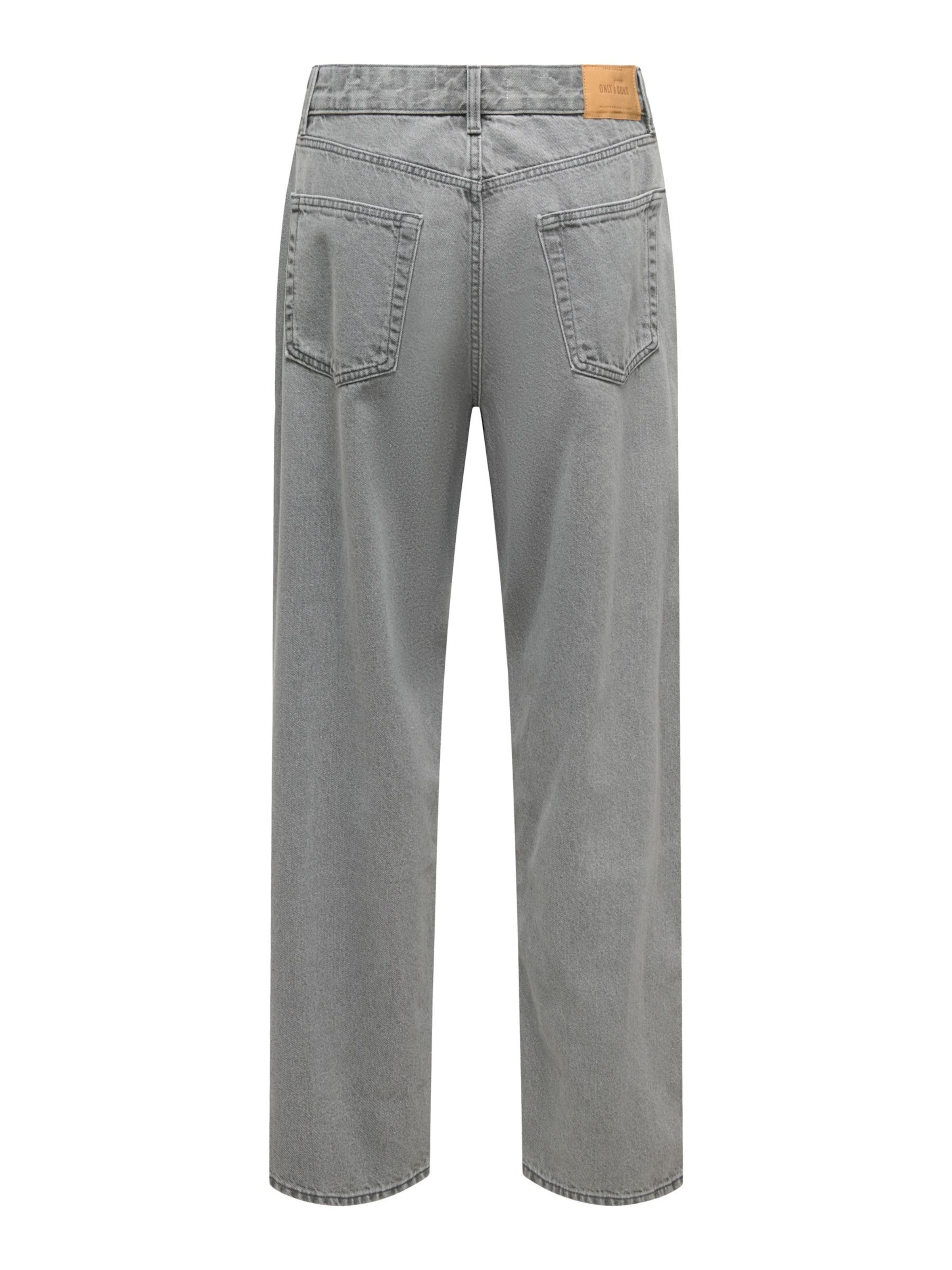 Only & Sons Loosefit Τζιν 'ONSFade' σε γκρι