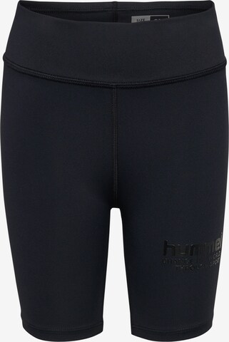 Coupe slim Pantalon de sport 'Pure' Hummel en noir : devant