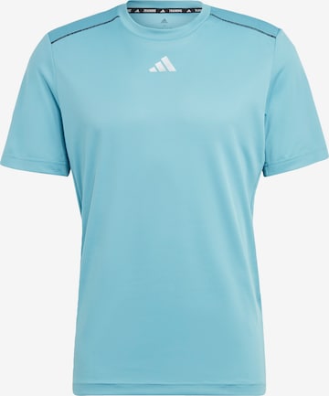 mėlyna ADIDAS PERFORMANCE Sportiniai marškinėliai 'Workout Base': priekis