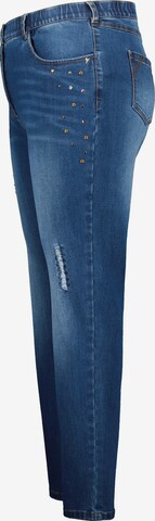 Ulla Popken Slimfit Jeans 'Mia' in Blauw