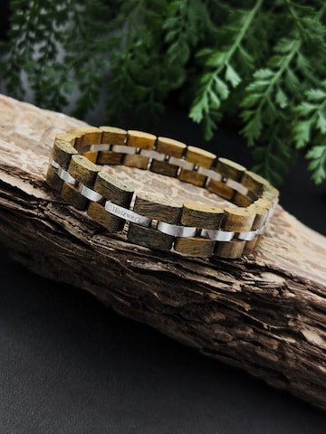 Holzwerk - Pulsera 'HANFSEE' en verde