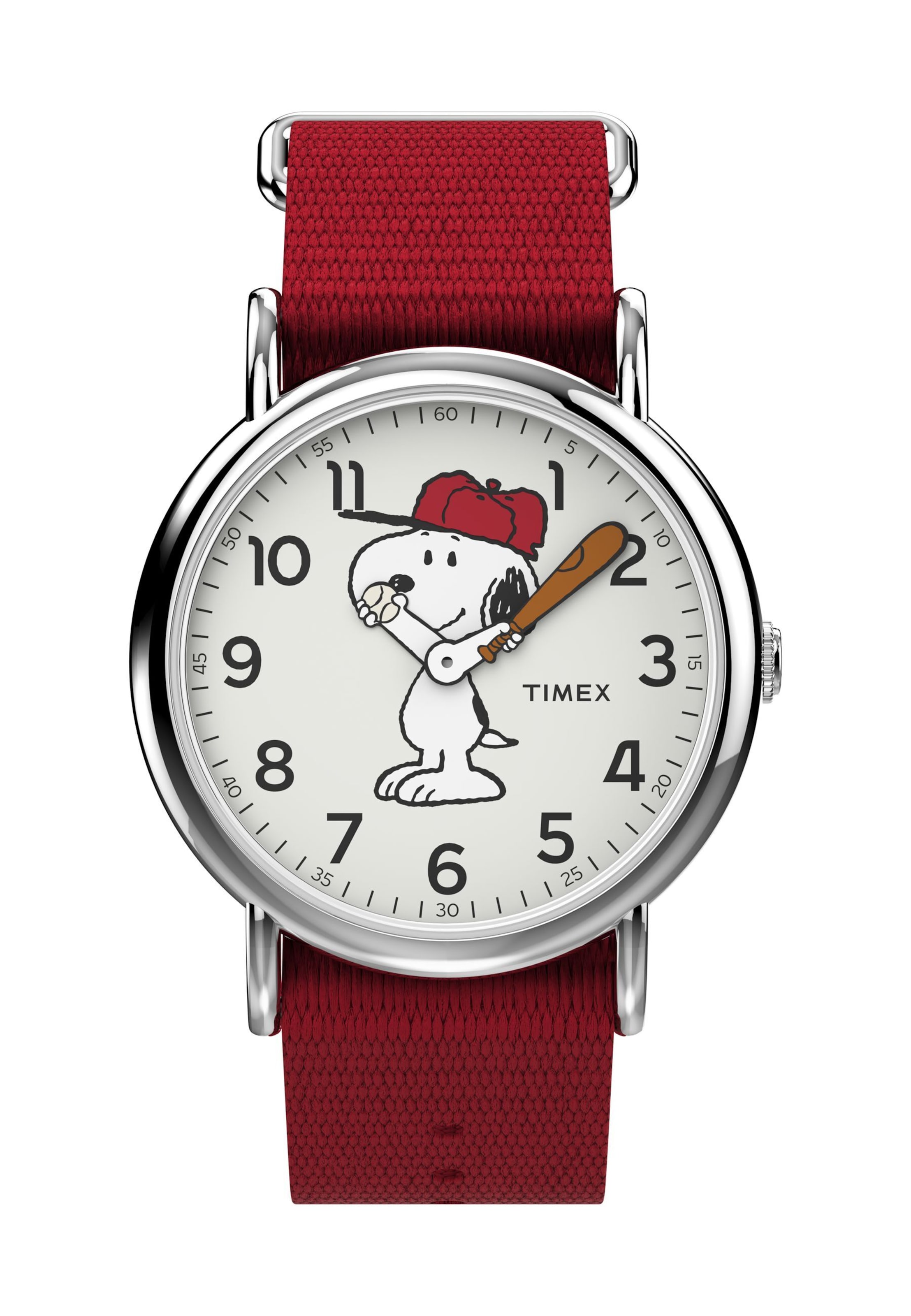 TIMEX Analoguhr 'Peanuts Snoopy' in Rot: Vorderseite