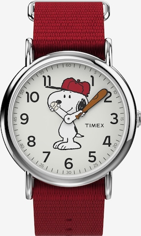 TIMEX Analoguhr 'Peanuts Snoopy' in Rot: Vorderseite