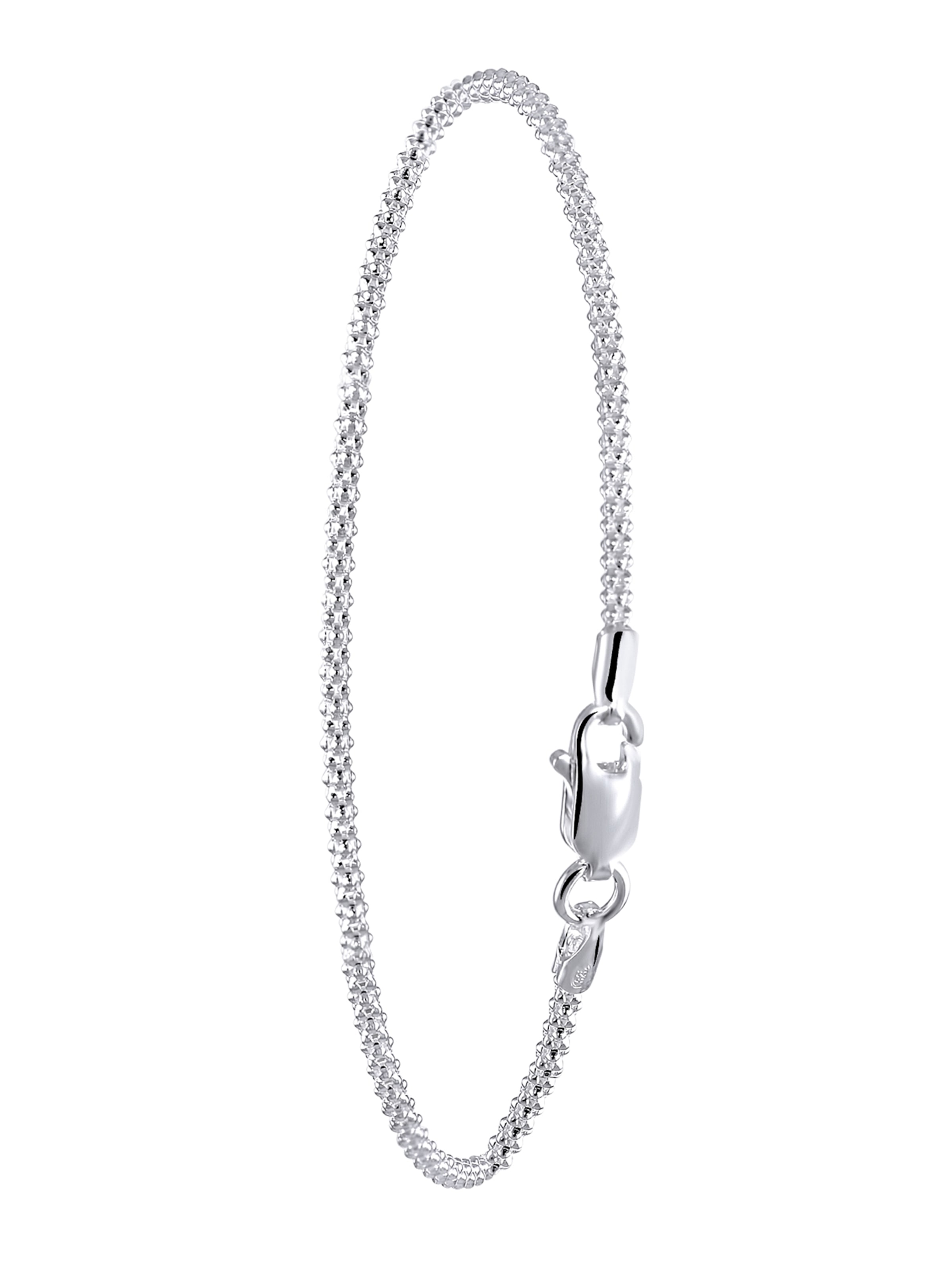 Lucardi Bracelet 'Basic' in Silver: front
