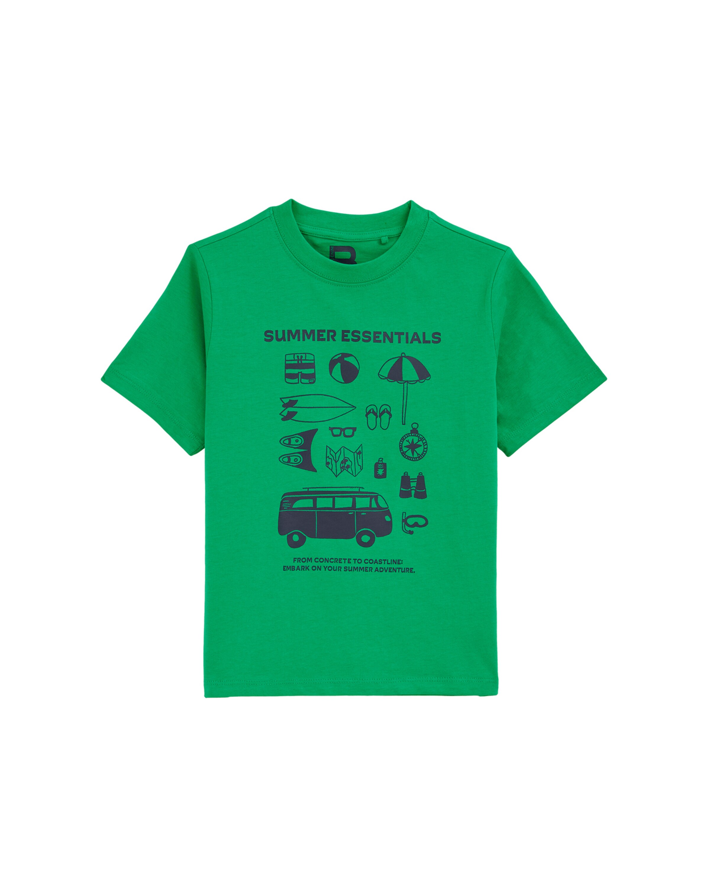 Tricou de la WE Fashion pe verde: față