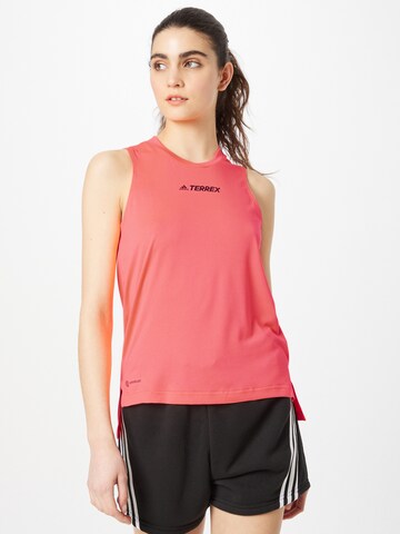 ADIDAS TERREX Sports Top in Pink: front