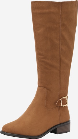 Dorothy Perkins Boots 'Kinley' in Brown: front