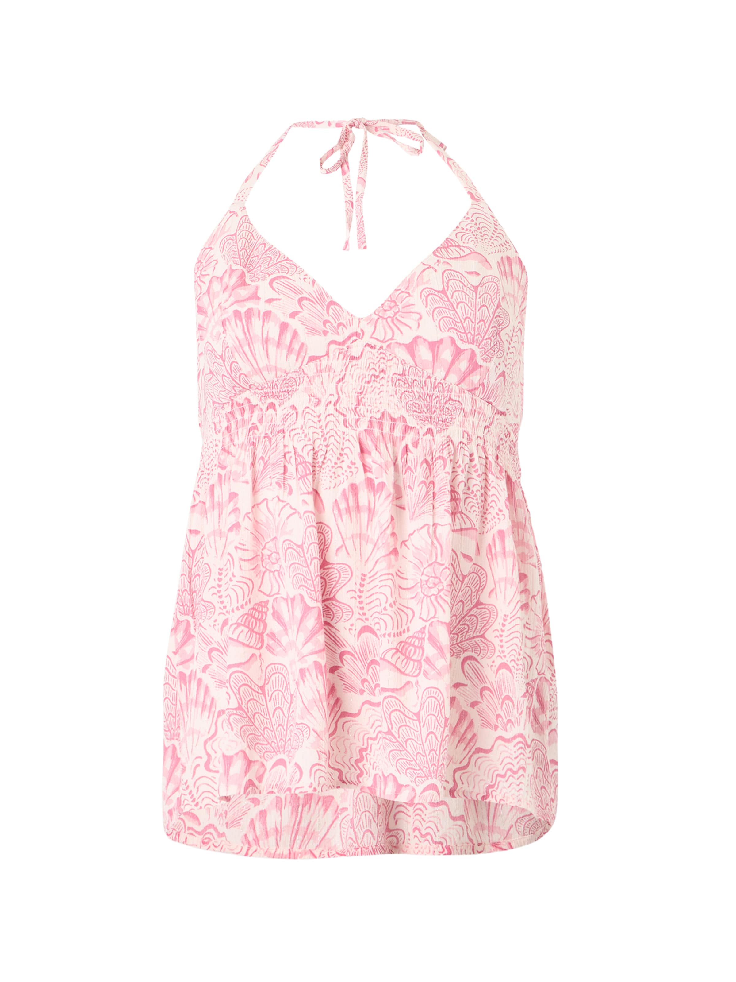 HOLLISTER Топ в Ярко-розовый: спереди
