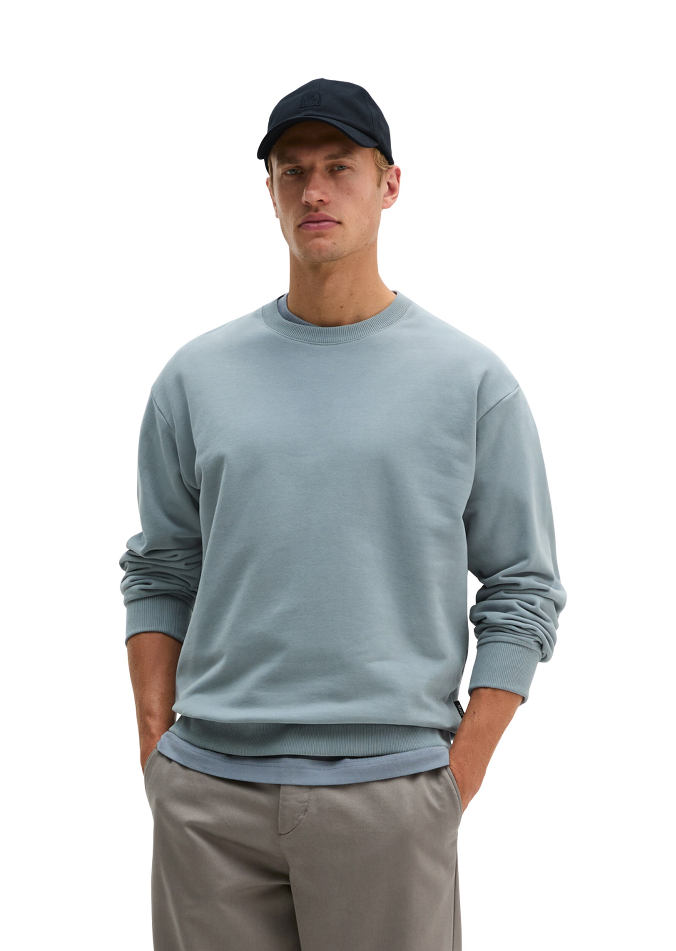 Marc O'Polo Sweatshirt in Grey: front