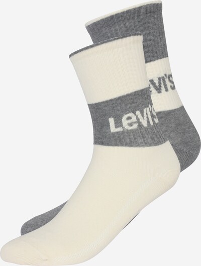 LEVI'S Chaussettes en gris chiné / blanc, Vue avec produit