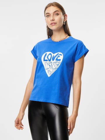 Grace & Mila Shirt 'EVER' in Blauw: voorkant