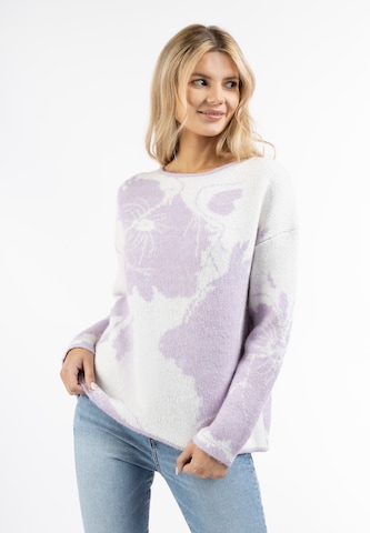 Pull-over 'Sivene' Usha en violet : devant