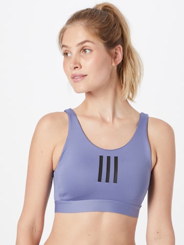 ADIDAS PERFORMANCE Sports bra in Blue: front