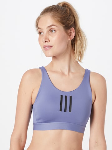 Reggiseno sportivo di ADIDAS PERFORMANCE in blu: frontale