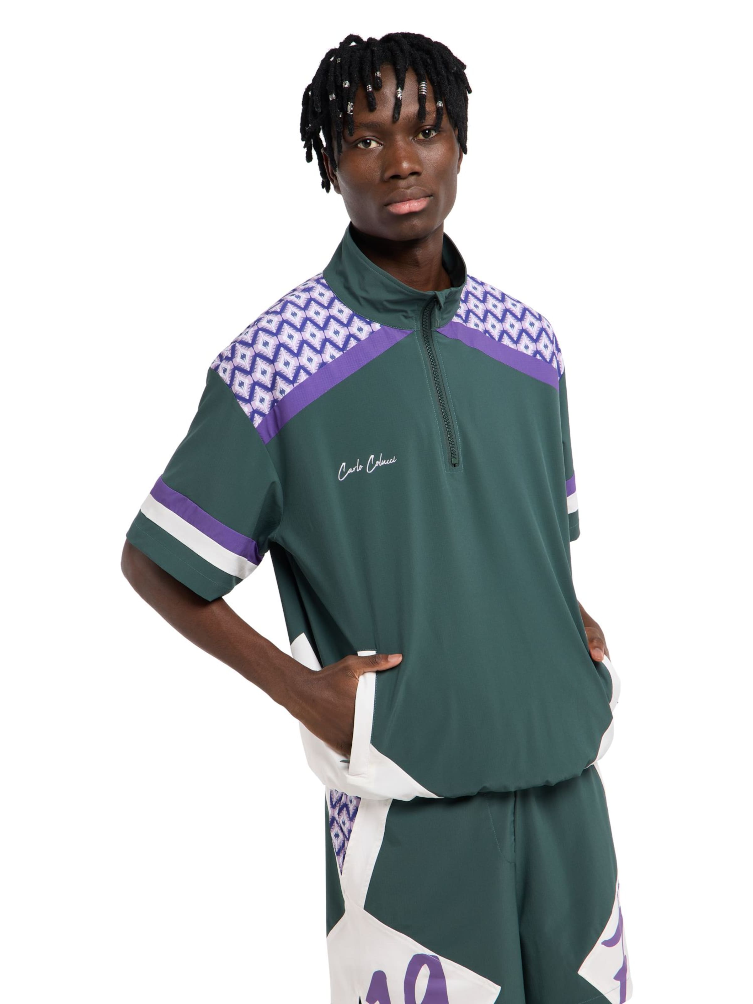 Carlo Colucci Shirt 'Fassnauer' in Green: front
