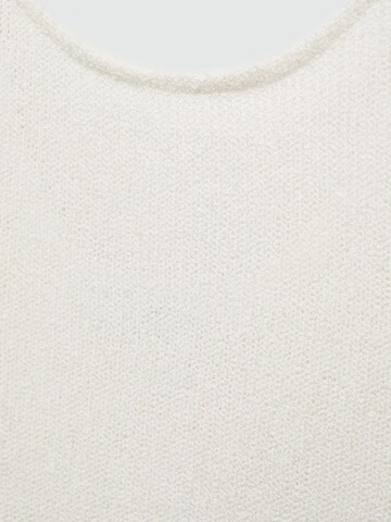 MANGO Knitted top 'PEAR' in White