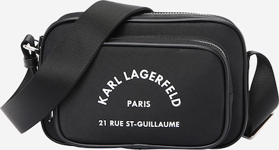Karl Lagerfeld Olkalaukku 'Rue St-Guillaume' värissä musta / valkoinen, Tuotenäkymä