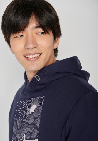 GREENBOMB Sweatshirt 'Nature Friends' in Blauw