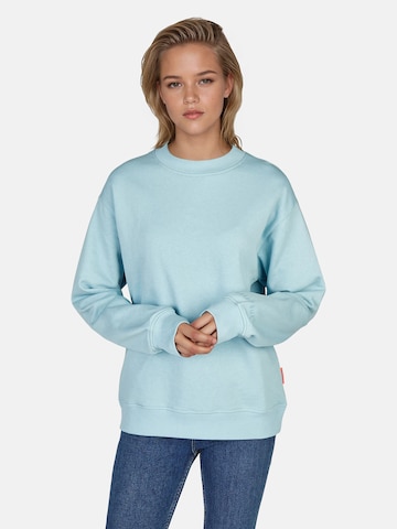 Sweat-shirt 'Vebiestern' salzhaut en bleu : devant