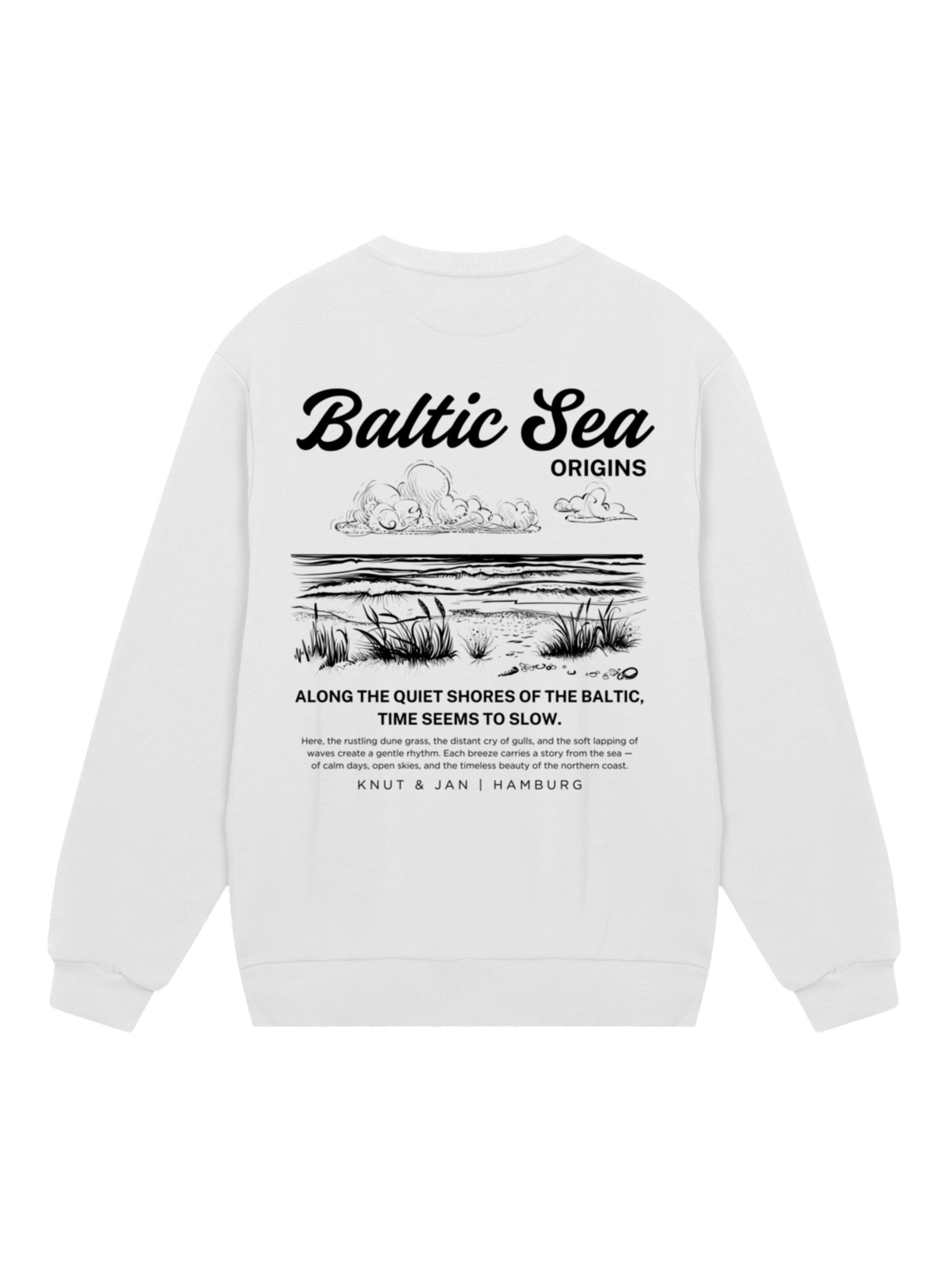 F4NT4STIC Sweatshirt 'Knut und Jan Hamburg' in White