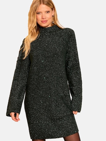 Robes en maille love & roses en vert : devant