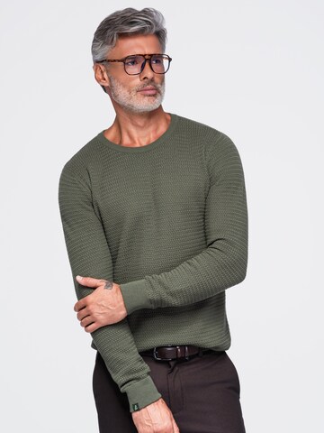 Ombre Sweater in Green: front