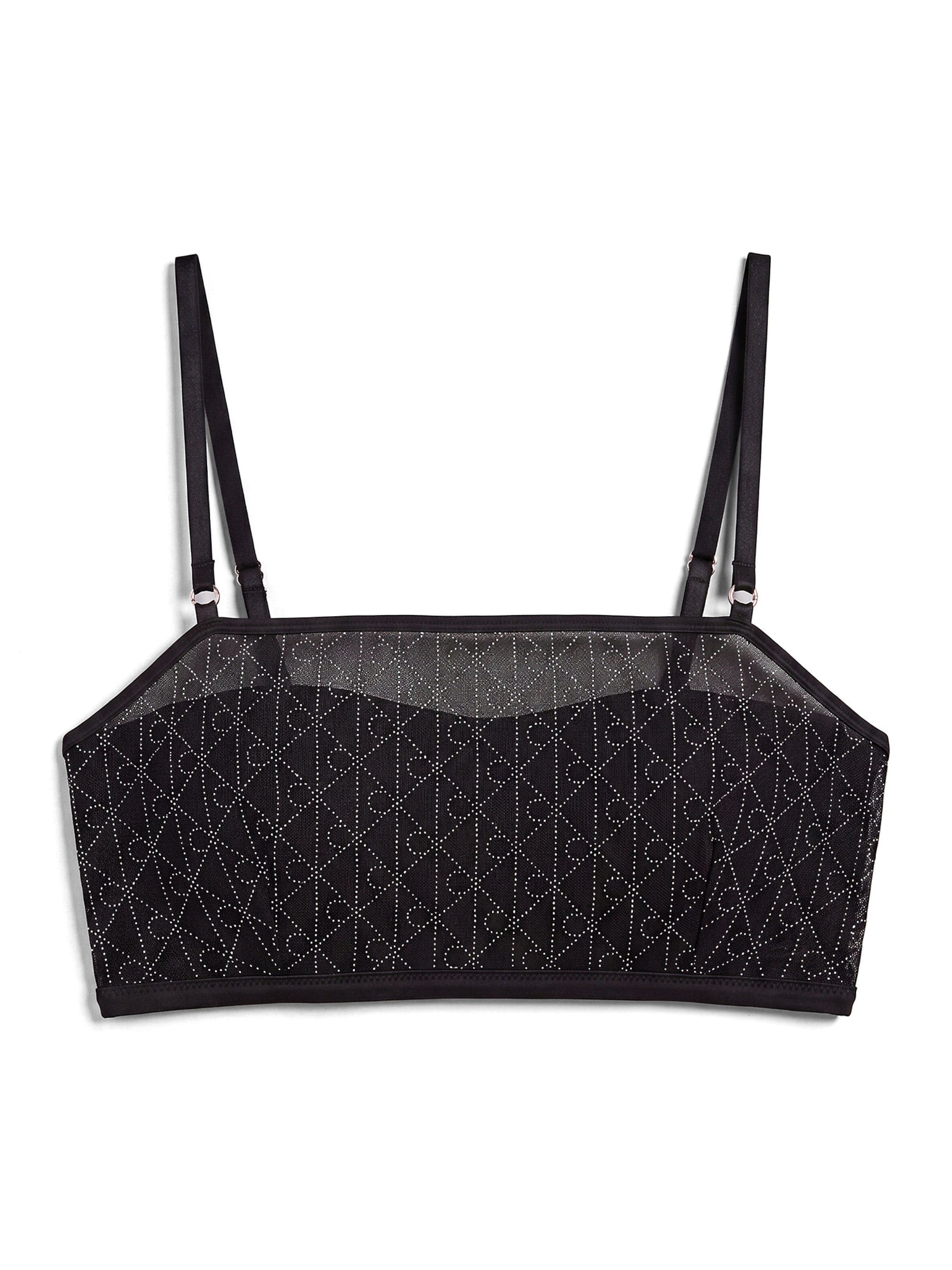 Calvin Klein Bandeau Bra in Black: front