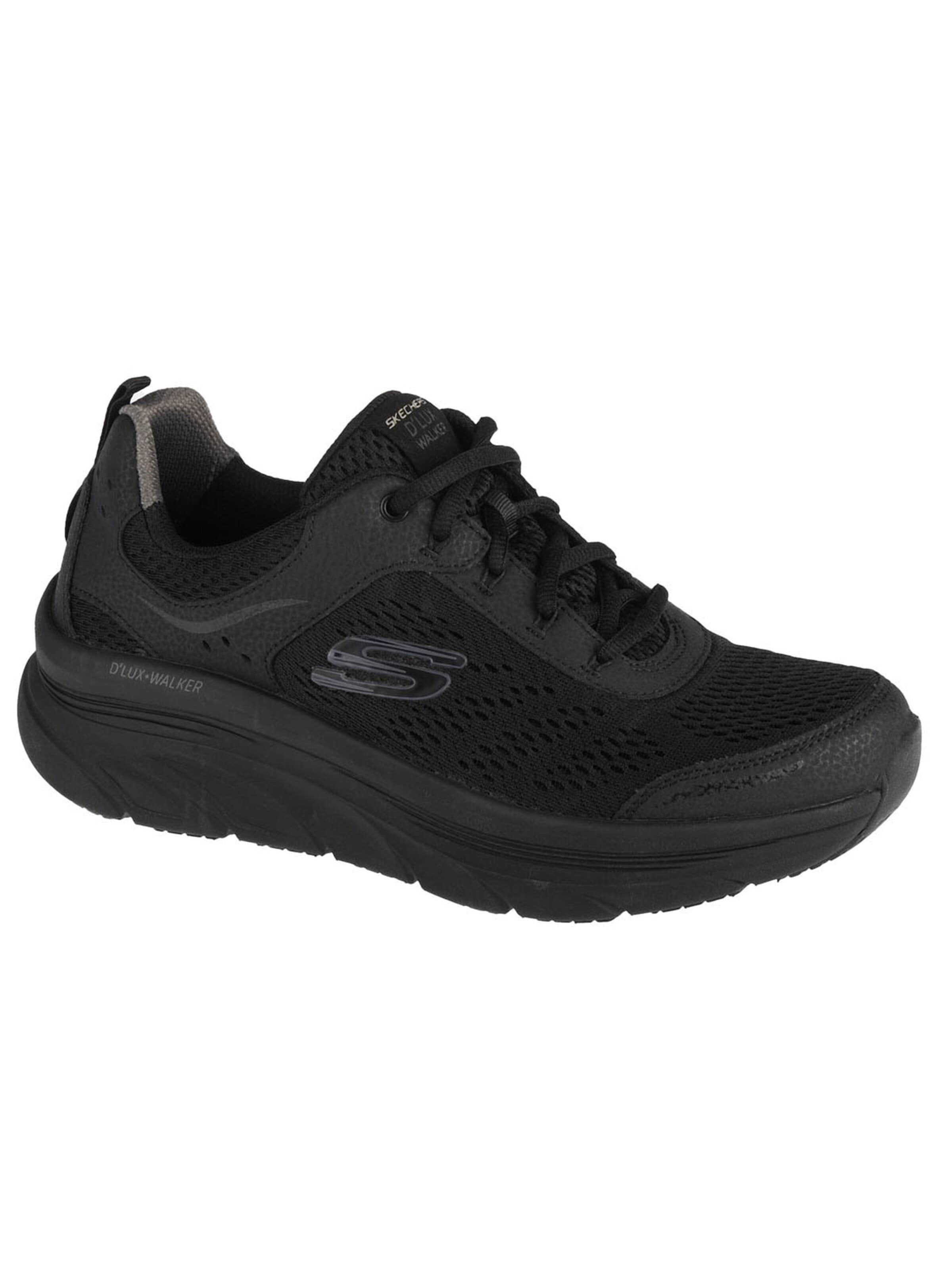 SKECHERS Sneakers laag 'D'Lux Walker' in Zwart: voorkant