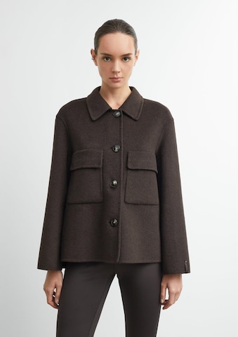 Manteau mi-saison COMMA en marron : devant