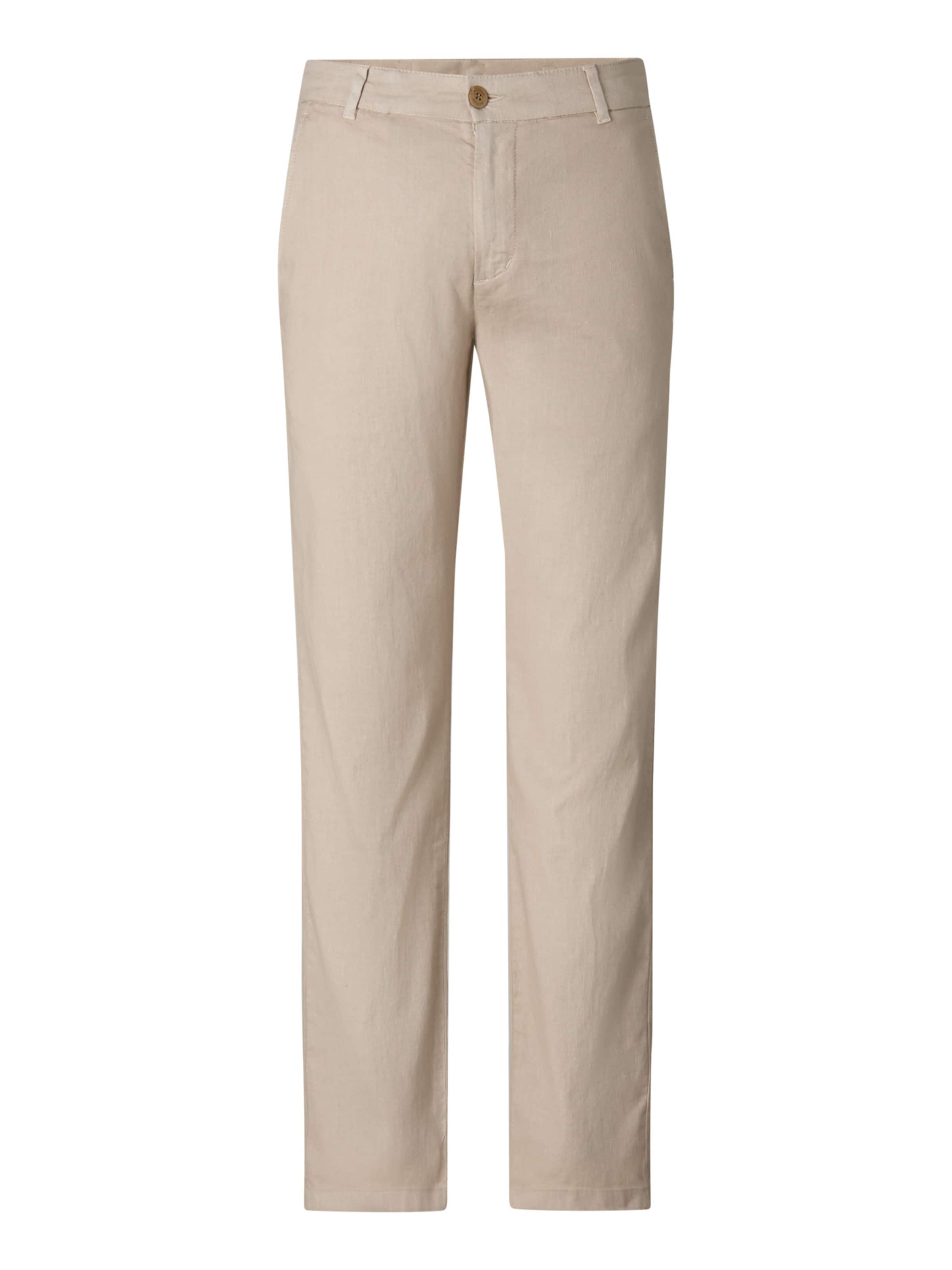 BOGNER Regular Chino Pants 'Riley' in Beige: front