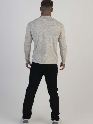 Maglietta 'Marl' di SikSilk in grigio