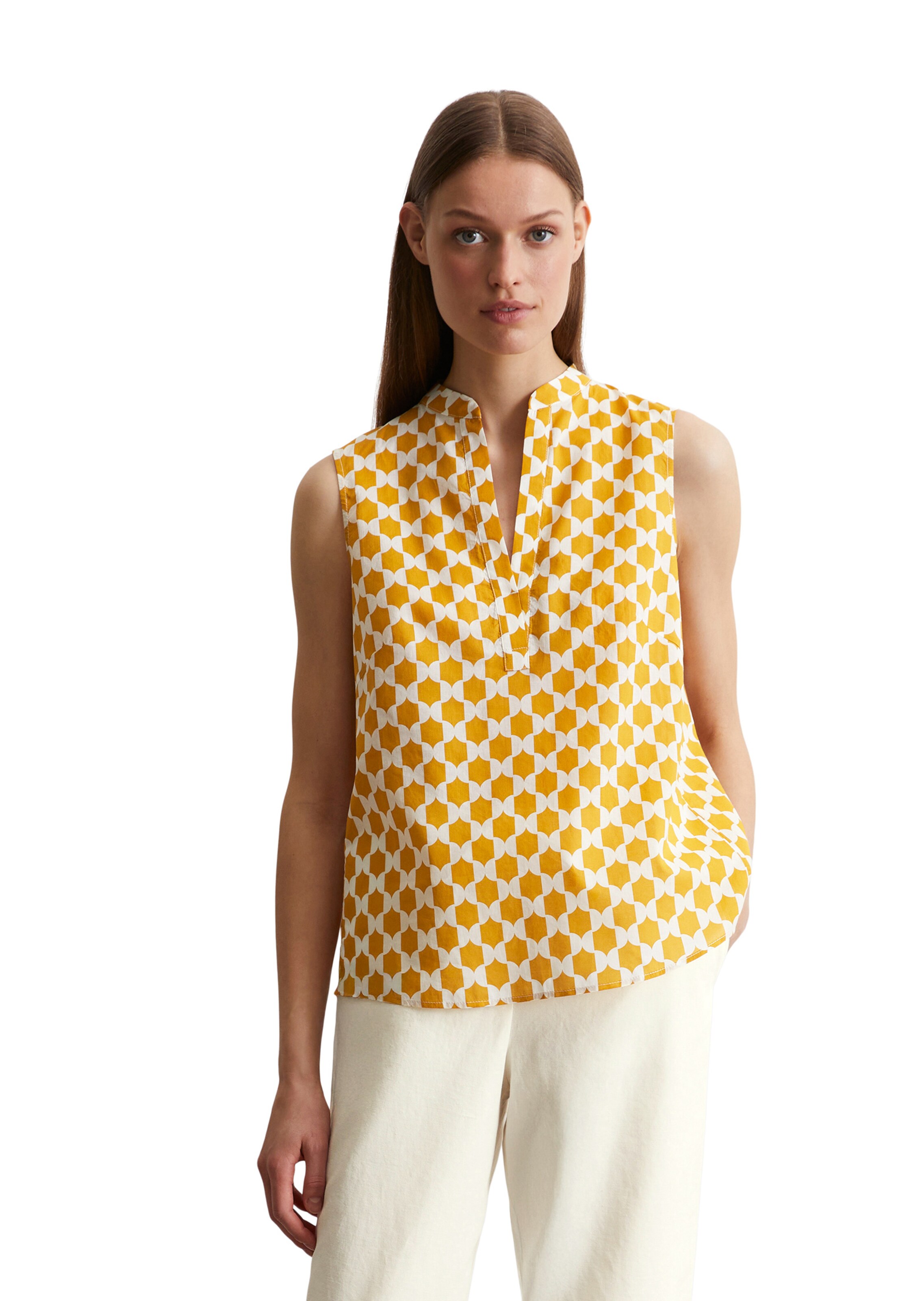 Marc O'Polo Bluse in Gelb: Vorderseite