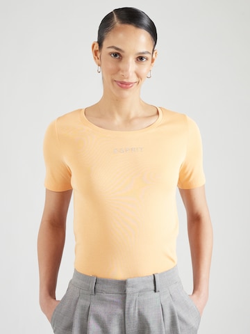 T-shirt ESPRIT en orange : devant