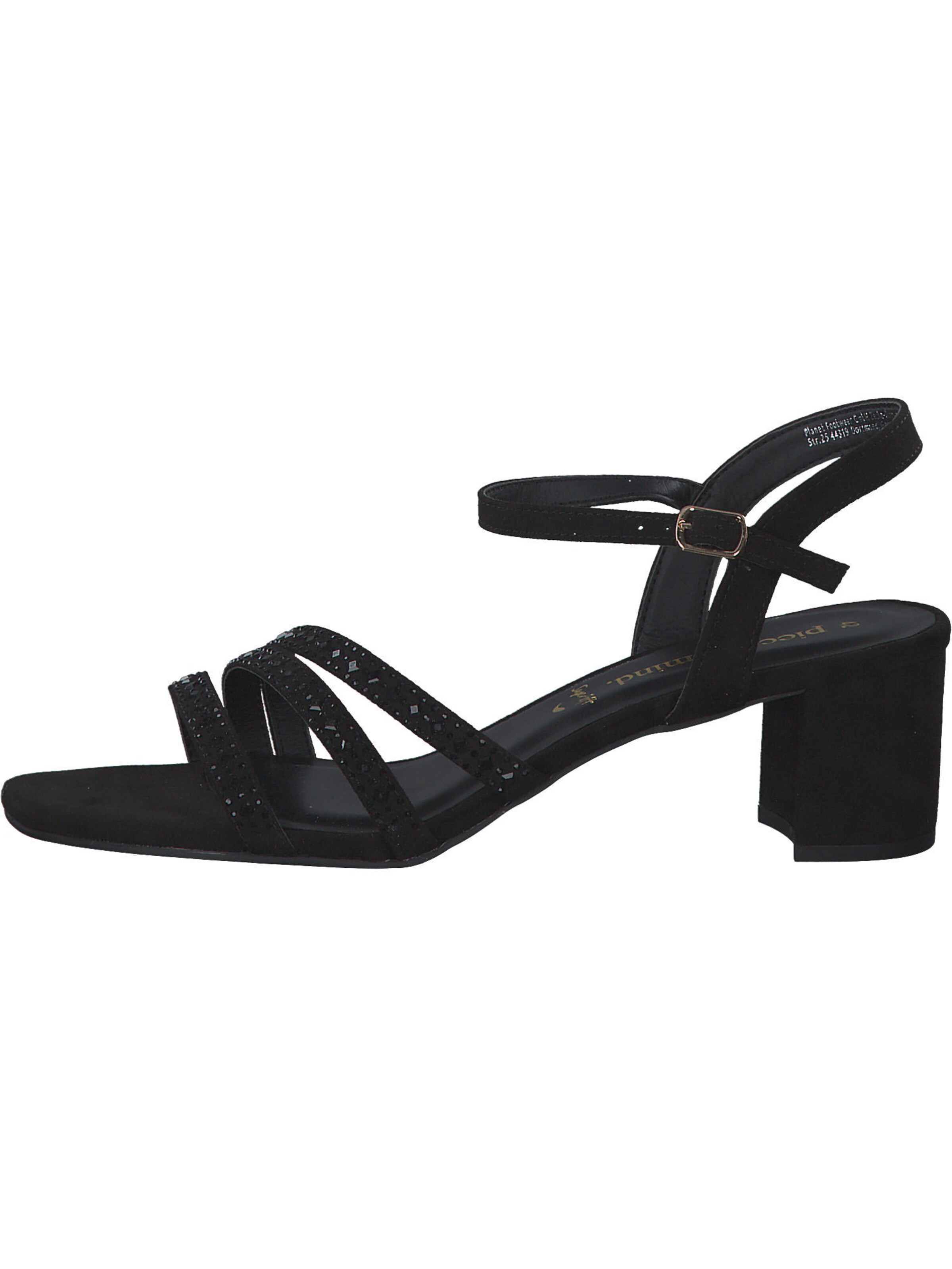 Idana Strap Sandals in Black