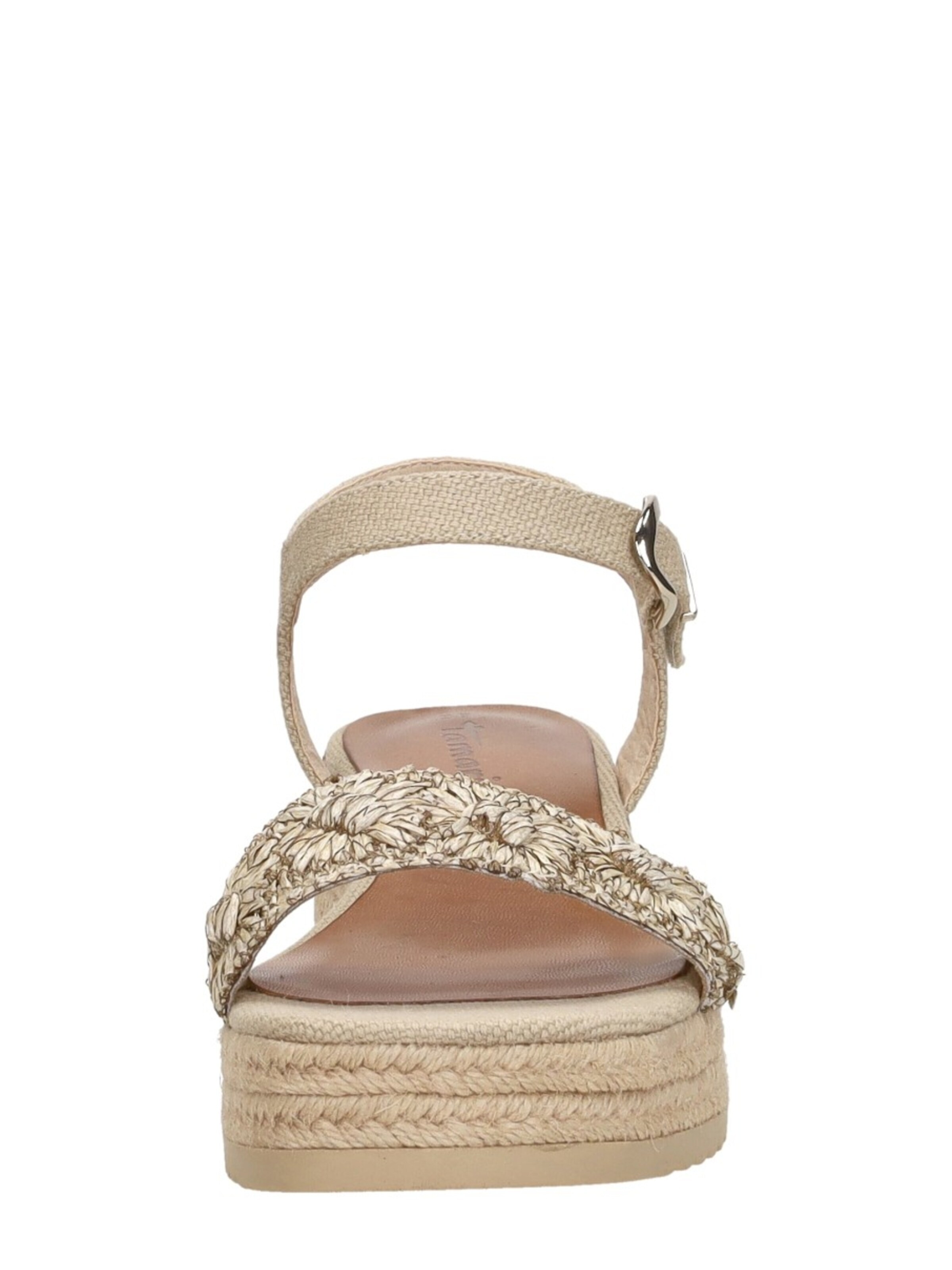 Tamaris Sandal 'Sandalen Touwzool' in Beige