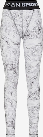 Leggings di Plein Sport in bianco: frontale